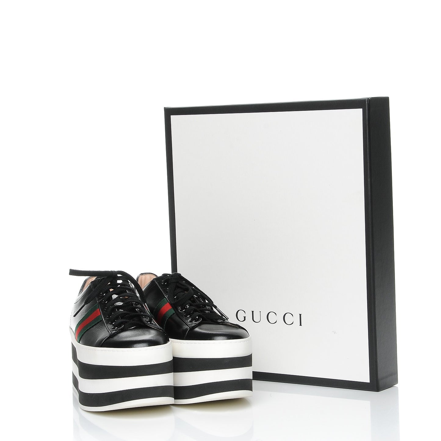 Malaga Kid Peggy Platform Sneakers 41 Black White