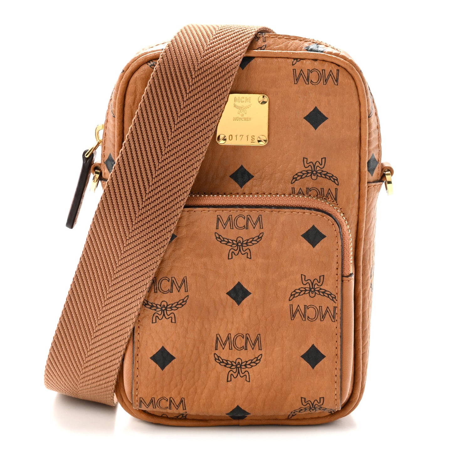 Visetos Camera Crossbody Bag Cognac