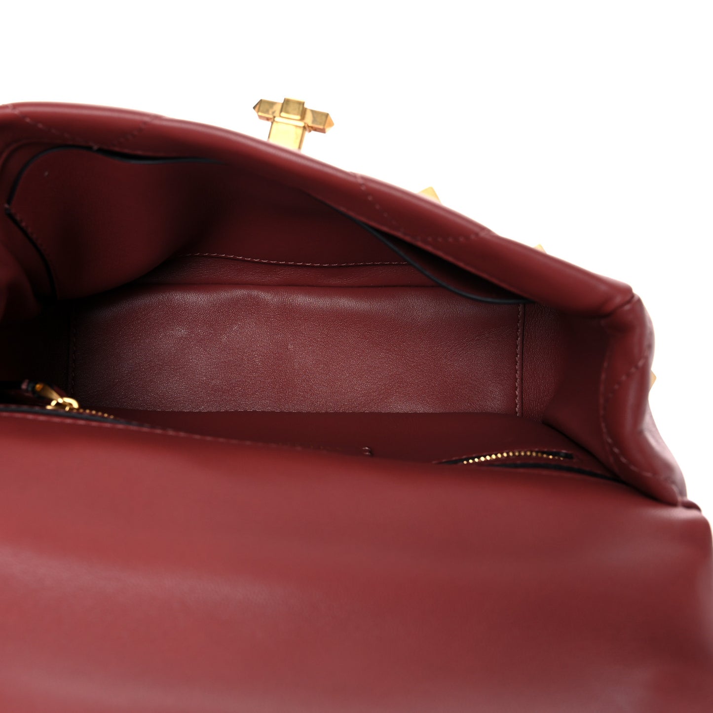 Nappa Medium Roman Stud Shoulder Bag Gingerbread