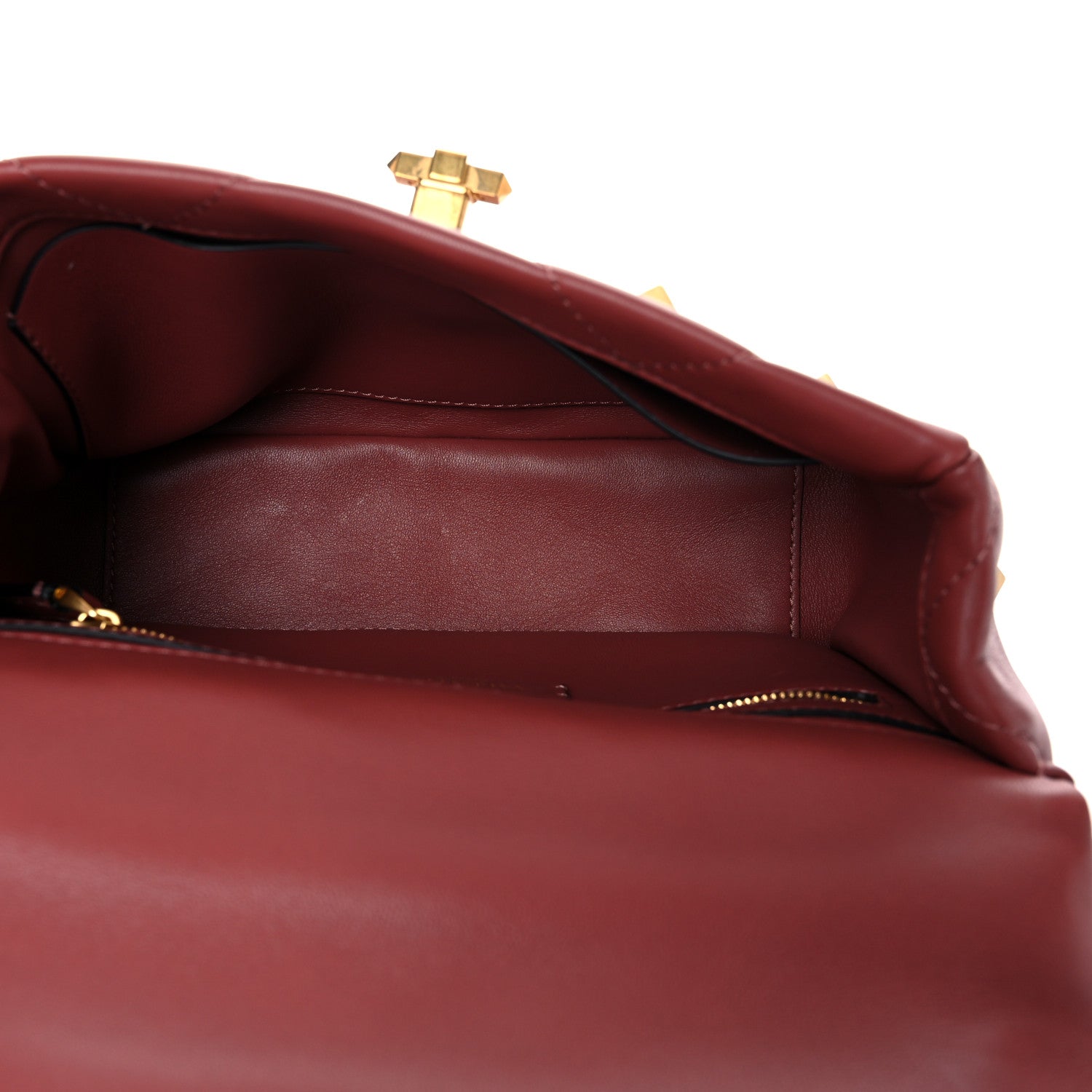 Valentino Garavani Nappa Medium Roman Stud Shoulder Bag Gingerbread 5 of 13