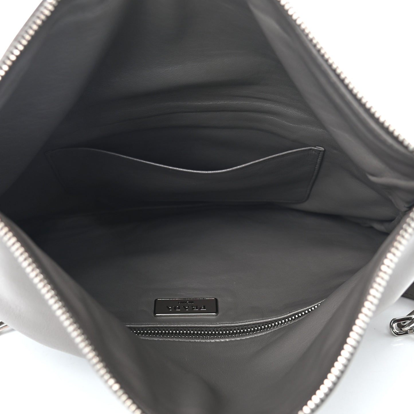 Vitello Soft Zip Chain Flap Marmo