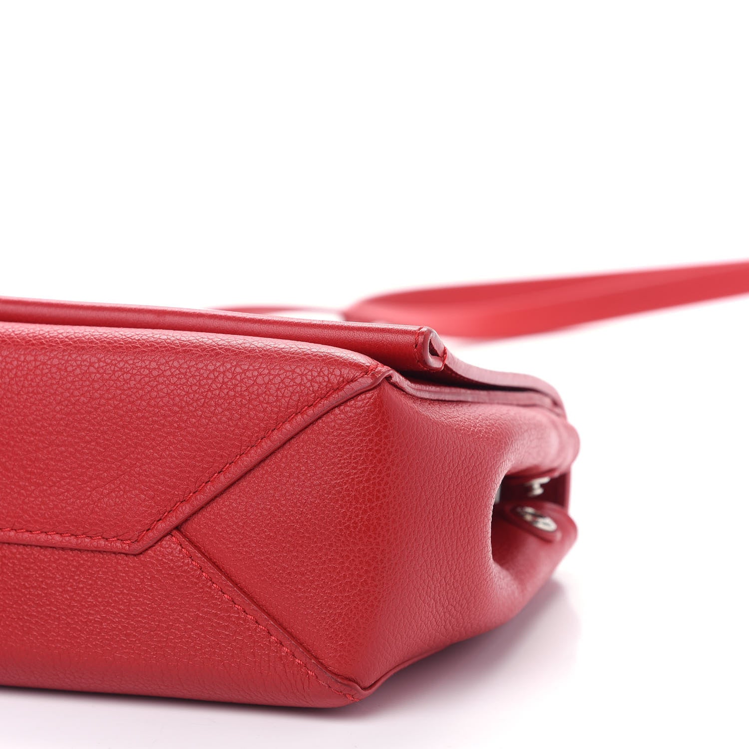Louis Vuitton Calfskin Lockme II Chain Bag BB Rubis 8 of 9