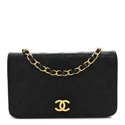 Chanel Lambskin Quilted Small Single Flap Bag Black 1 of 12