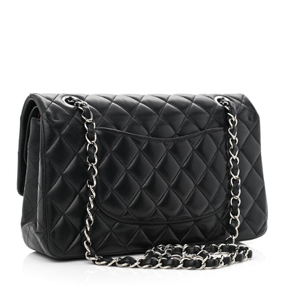 Chanel Lambskin Quilted Medium Double Flap Black 3 of 12