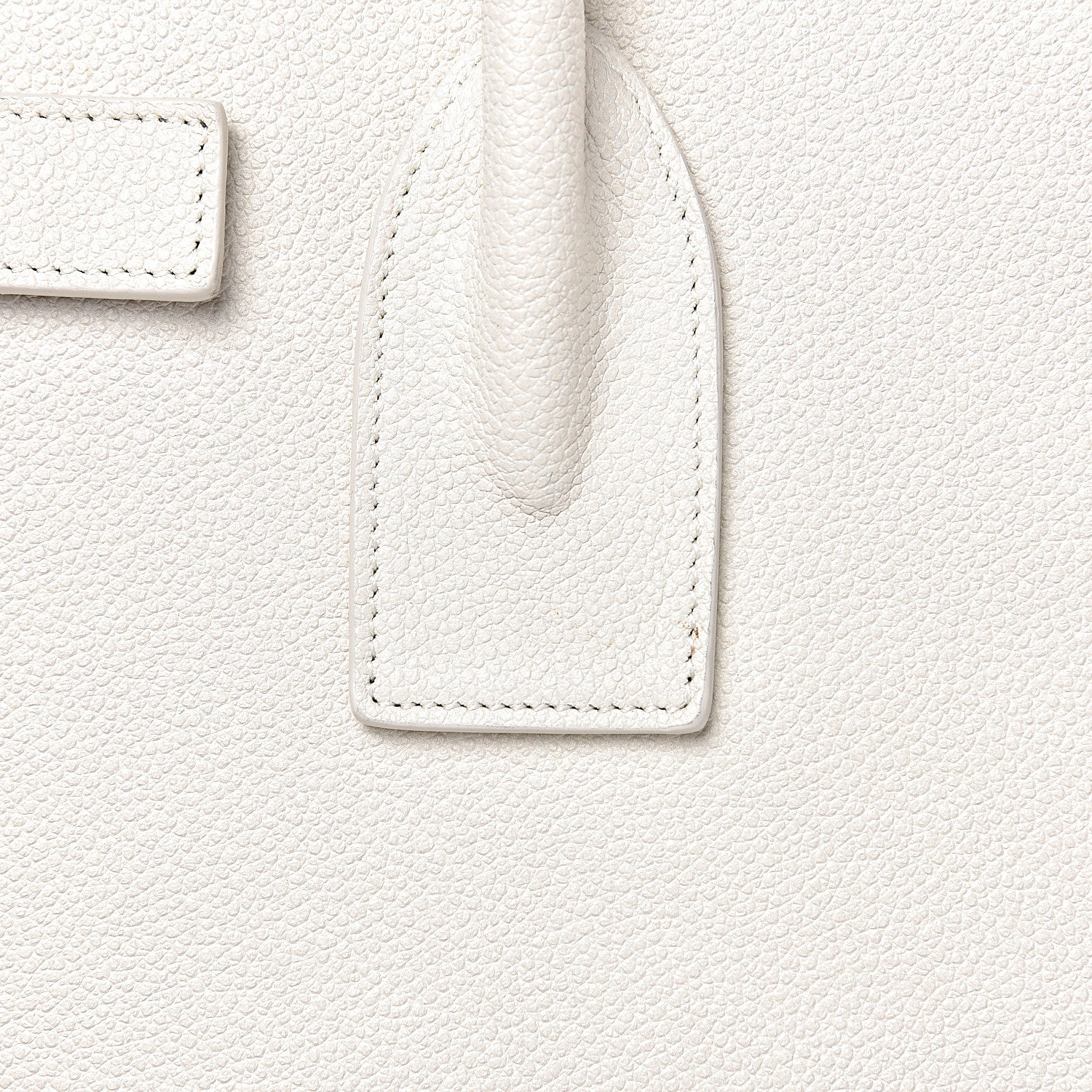 Saint Laurent Grained Calfskin Small Sac De Jour Dove White 12 of 14