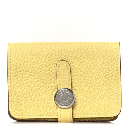Hermes Togo Dogon Card Case Jaune Poussin 1 of 9