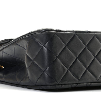 Chanel Lambskin Quilted Medium Single Flap Navy Blue 6 of 15