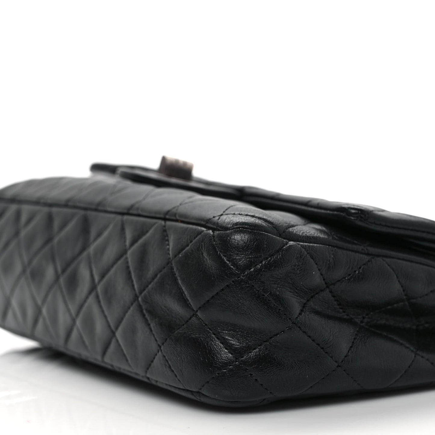 Lambskin Quilted Medium Hybrid Reissue Flap Black