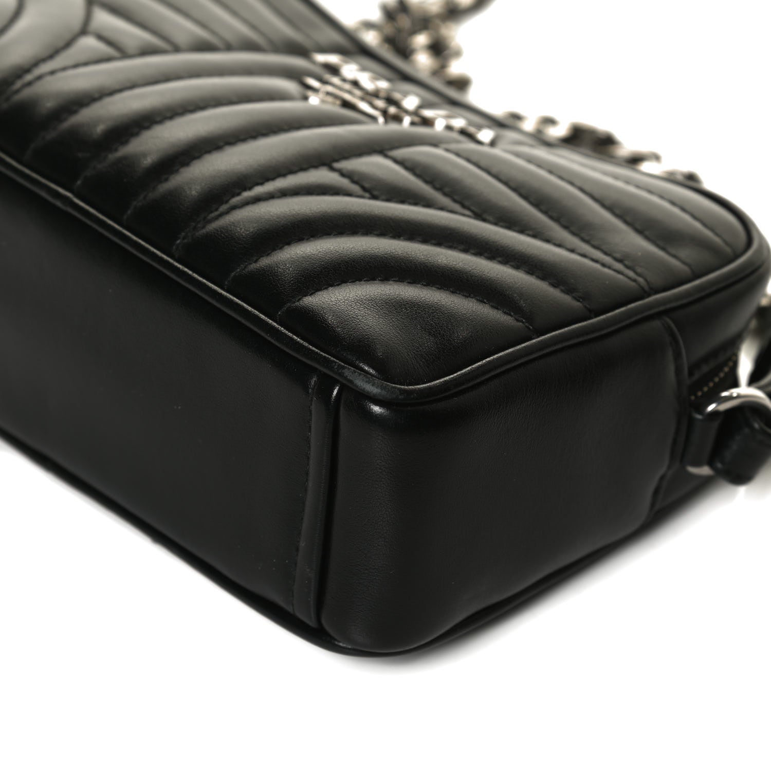 Prada Soft Calfskin Diagramme Crossbody Bag Black 9 of 14