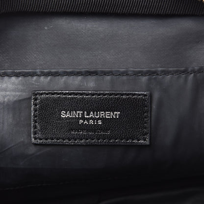 Saint Laurent Lambskin Y Quilted Monogram Loulou Cosmetic Case Black 6 of 11