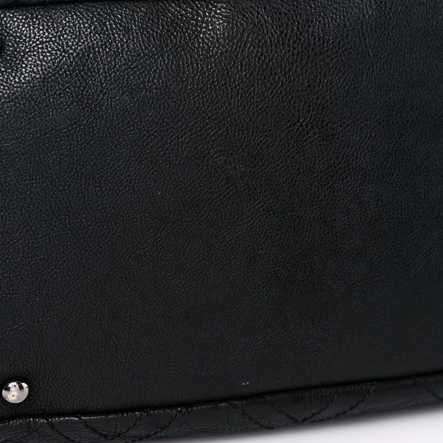 Chanel Calfskin Large Diamond Stitch Tote Black 19 of 25