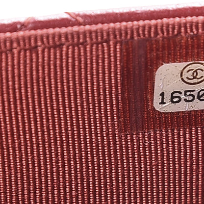 Chanel Lambskin Quilted Wallet On Chain WOC Red 8 of 15