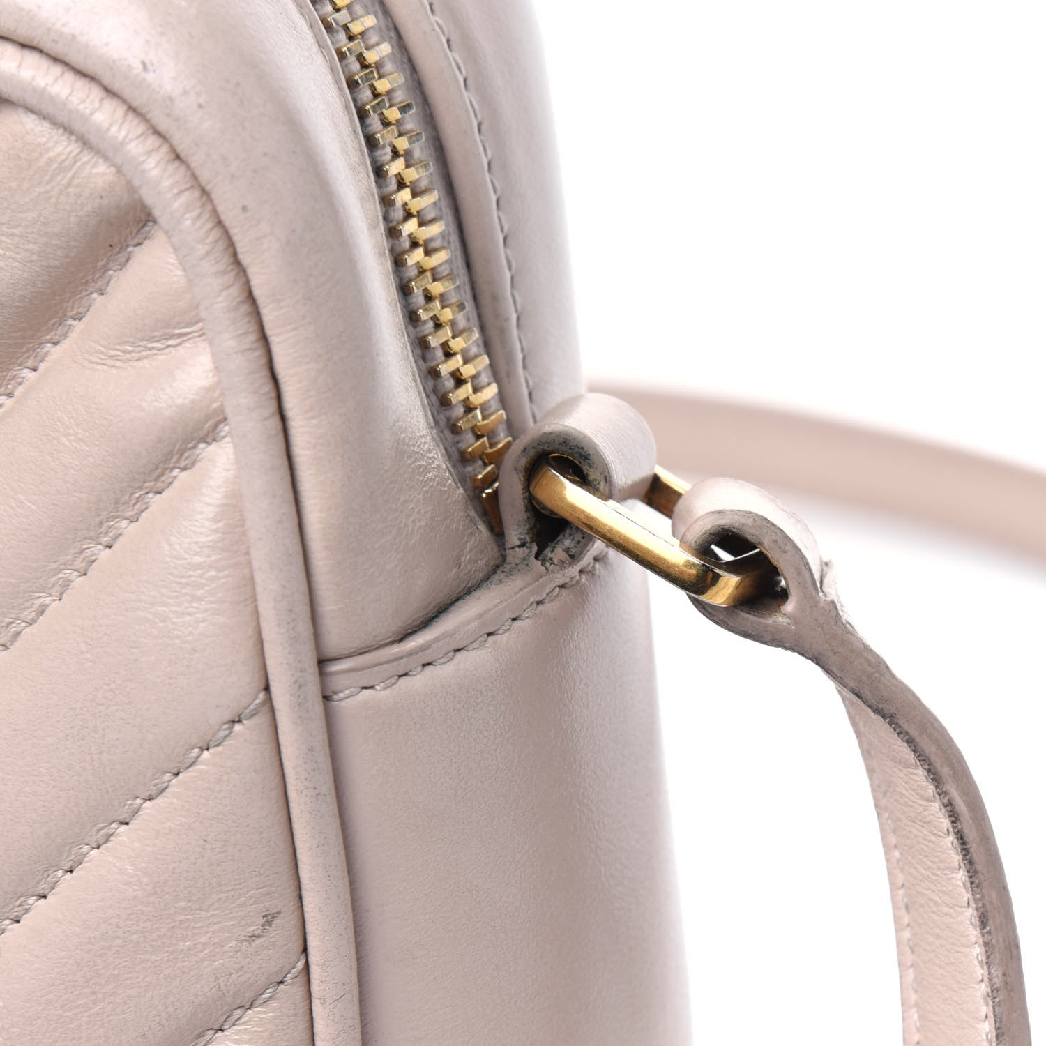 Saint Laurent Calfskin Matelasse Monogram Lou Camera Bag Washed Light Pink 26 of 31