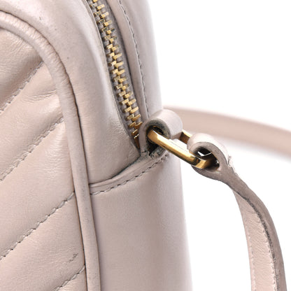 Saint Laurent Calfskin Matelasse Monogram Lou Camera Bag Washed Light Pink 26 of 31