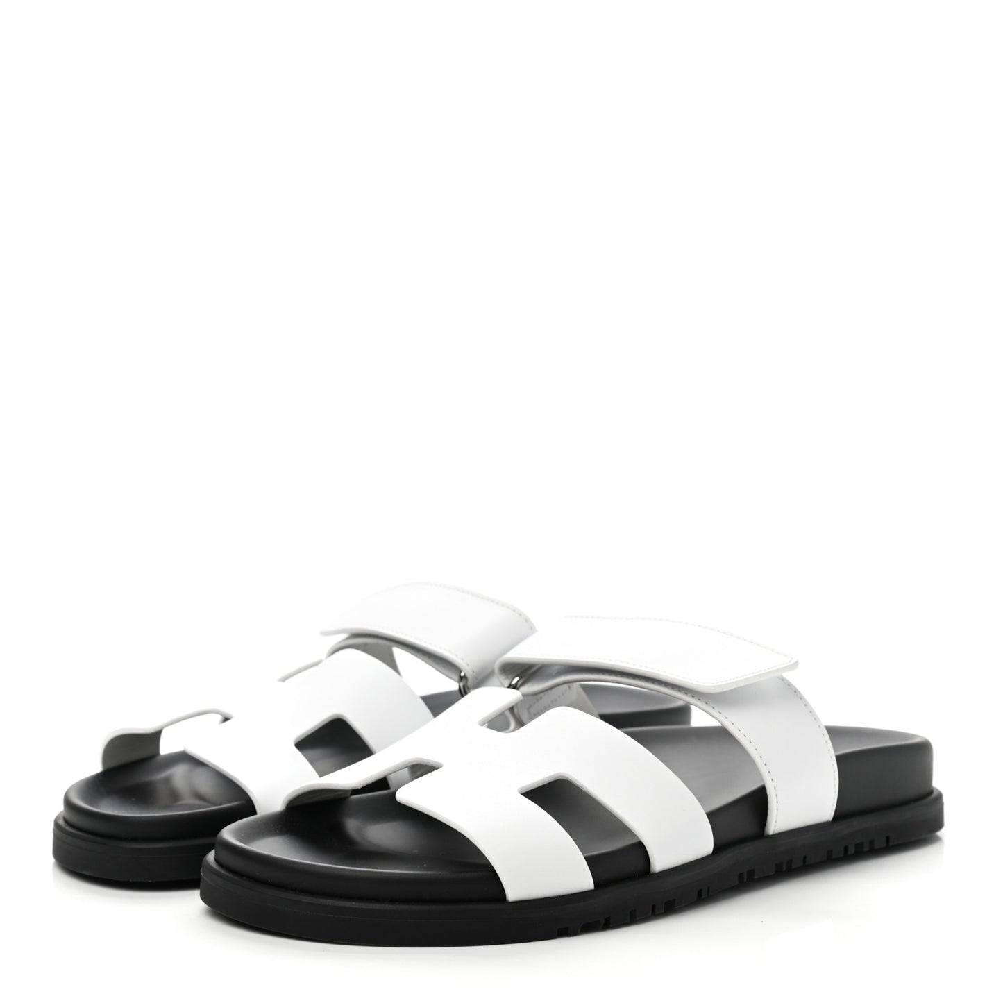 Calfskin Womens Chypre Sandals 38 White