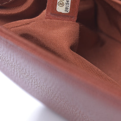 Chanel Caviar Quilted Medium Boy Flap Dark Orange 7 of 13