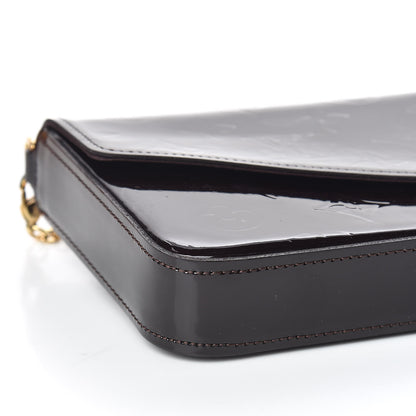 Louis Vuitton Vernis Pochette Felicie Chain Wallet Amarante 5 of 11