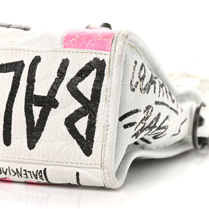 Balenciaga Agneau Graffiti All Over Classic Hardware S City White Multicolor 9 of 9