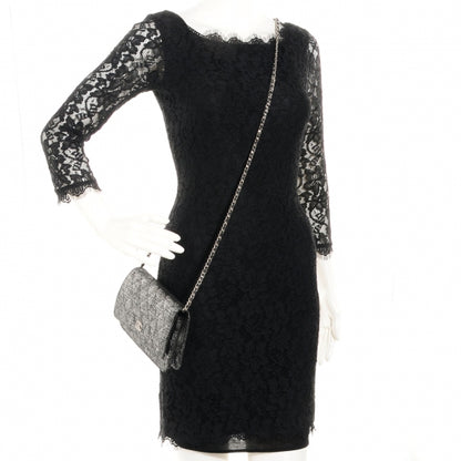 Chanel Iridescent Wallet on Chain WOC Dark Silver 2 of 7