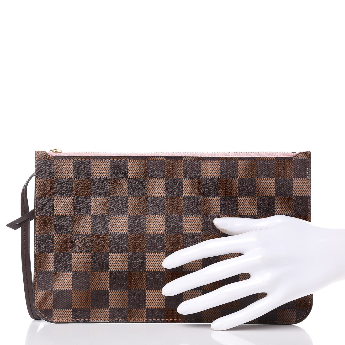 Damier Ebene Neverfull MM GM Pochette Rose Ballerine