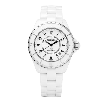 Chanel Stainless Steel Ceramic 38mm J12 Automatic Watch White 1 of 4