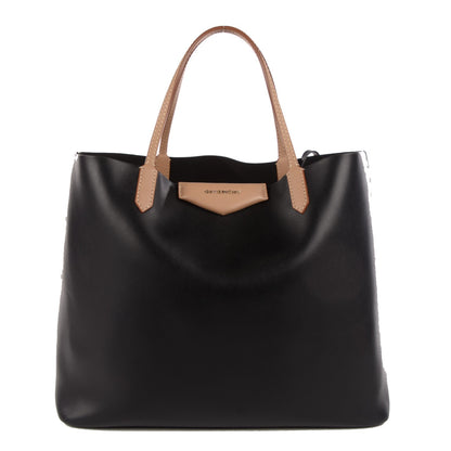 Givenchy Calfskin Large Antigona Tote Black Beige 1 of 10