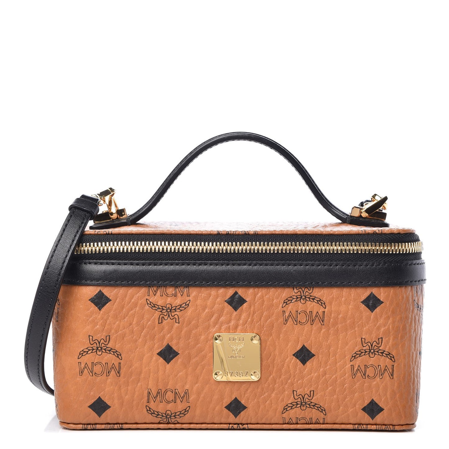 Visetos Vanity Case Cognac Black