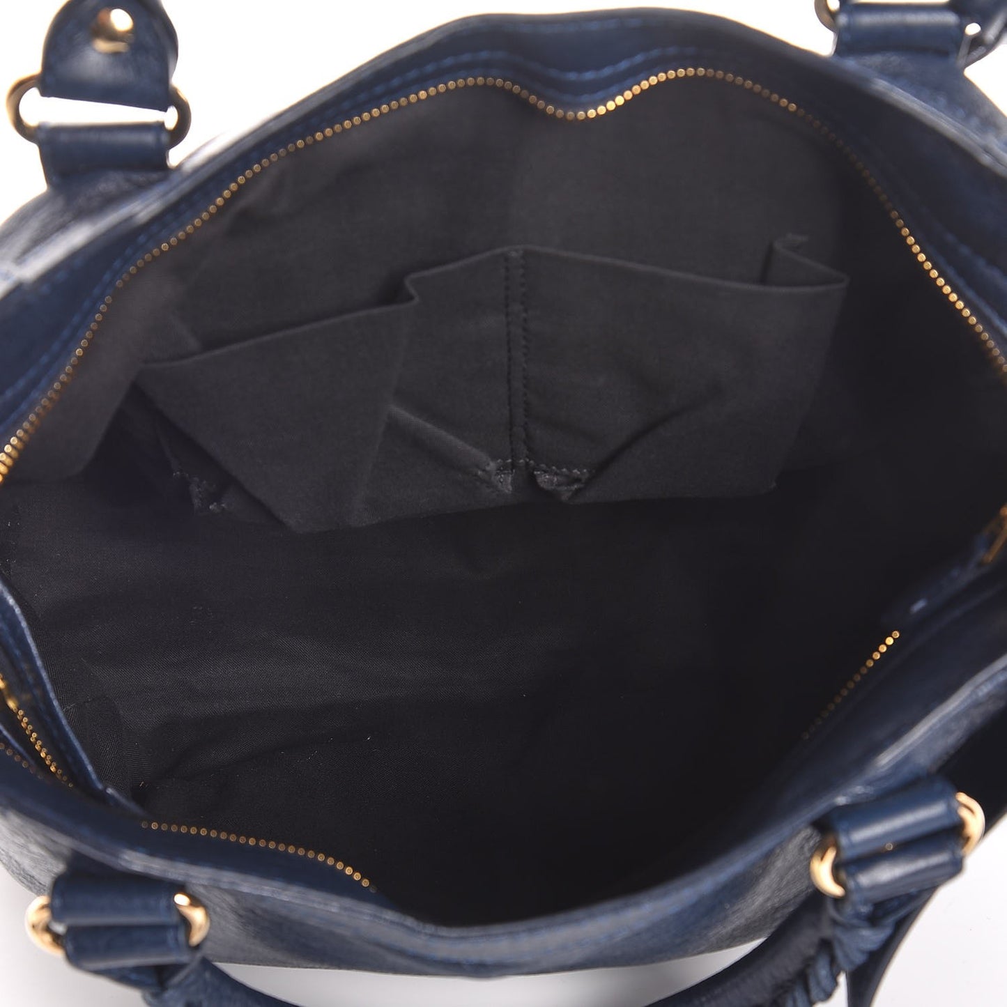 Agneau Giant 12 Gold Hardware Velo Bleu Obscur