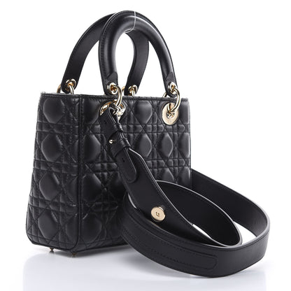 Christian Dior Lambskin Cannage Small Lucky Badges My Lady Dior Black 3 of 11