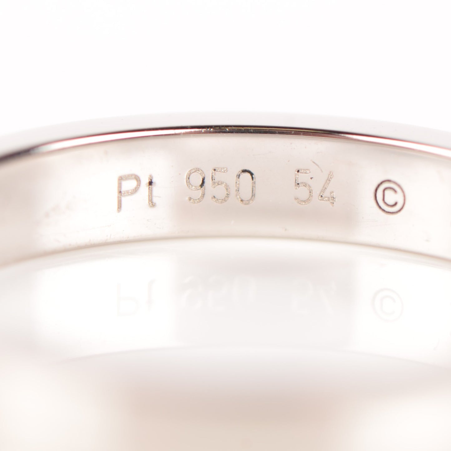 Platinum Diamond 3mm C De Wedding Band Ring 54 6.75