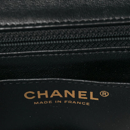 Chanel Lambskin Quilted Egyptian Amulet Mini Rectangular Flap Black 5 of 9