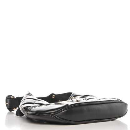 Burberry Calfskin Quilted Small Brook Hobo Black 4 of 7