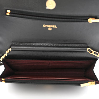 Chanel Caviar Quilted Wallet On Chain WOC Black 5 of 12