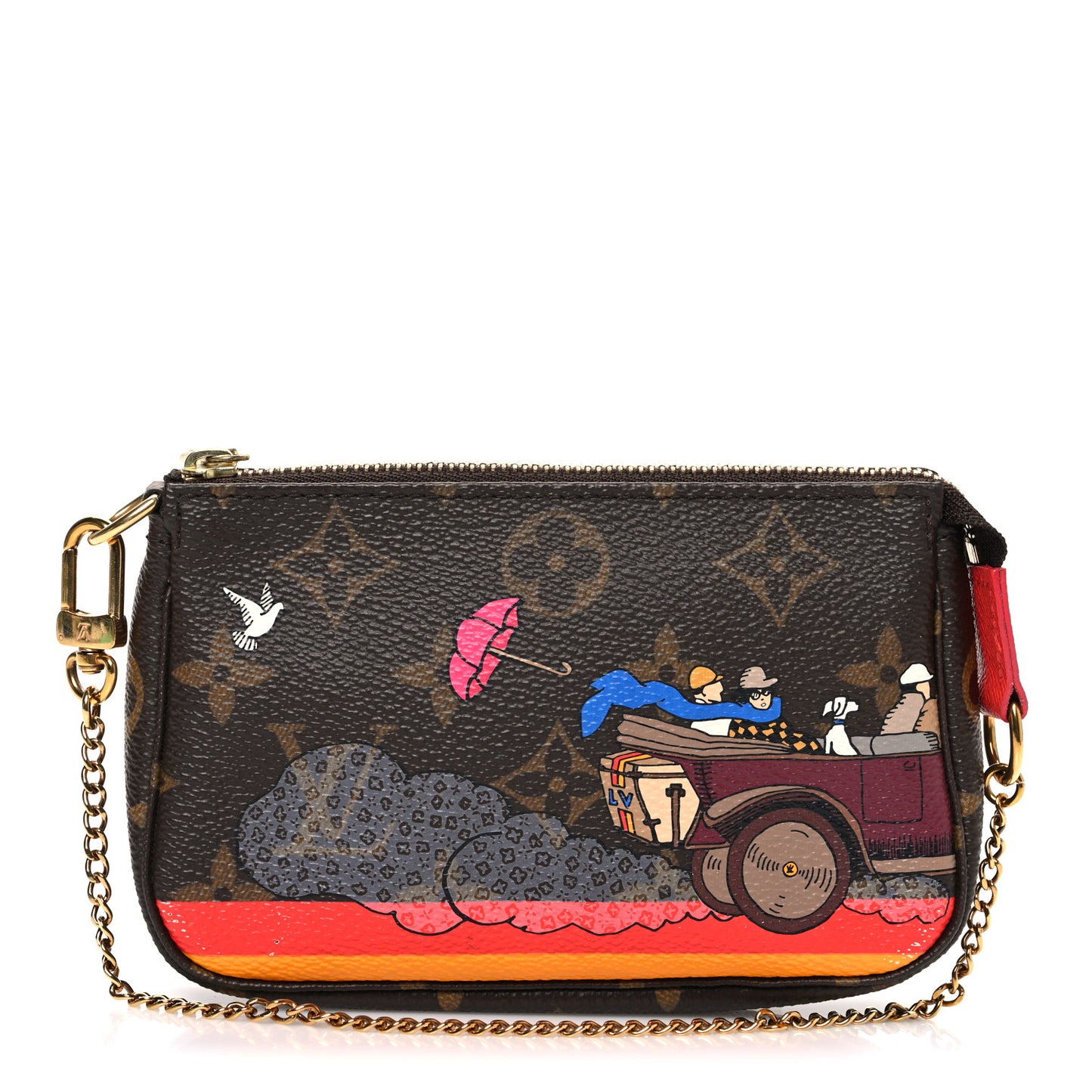 Monogram 2015 Christmas Animation Mini Pochette Accessories