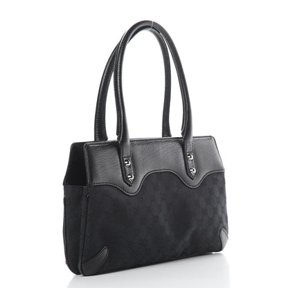 Gucci Monogram Horsebit Chain Shoulder Bag Black 4 of 13