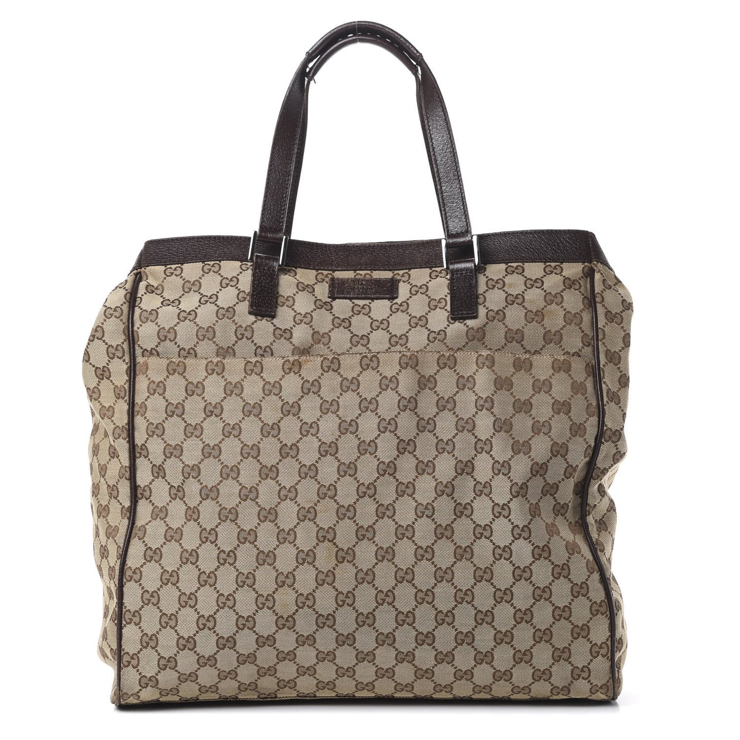 Monogram Large Tote Dark Brown