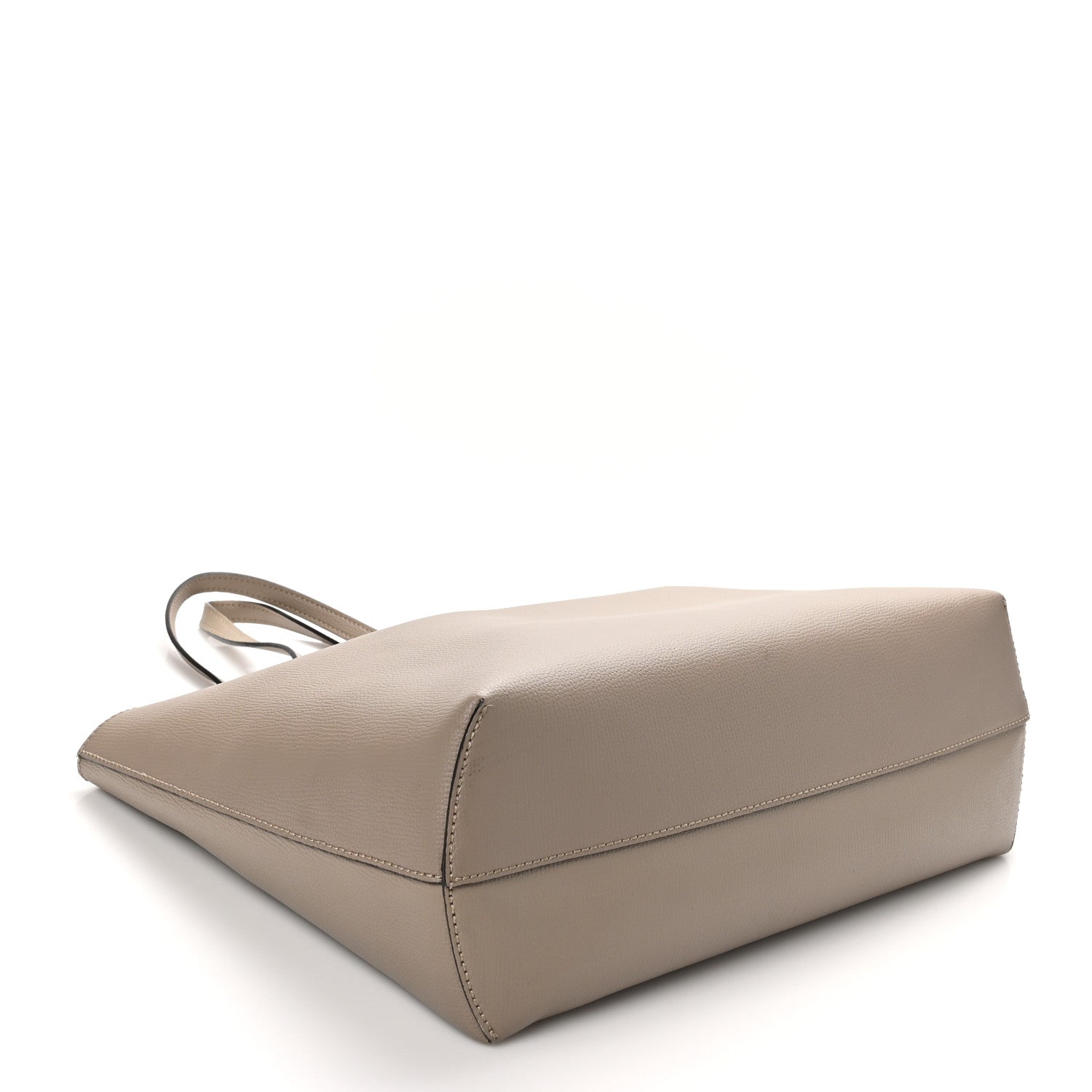 Fendi Vitello Vienna Enamel F is Fendi Shopping Tote Tortora Taupe 5 of 13