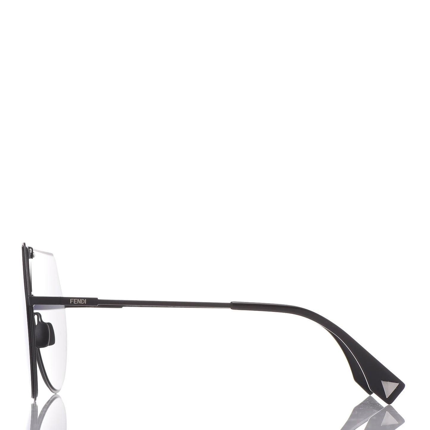 Metal Mirrored Eyeline Sunglasses FF 0193/S Black