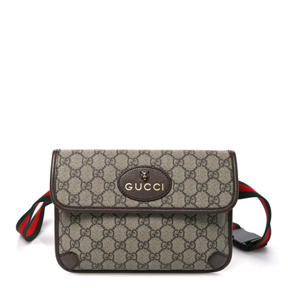 Gucci GG Supreme Monogram Neo Vintage Web Belt Bag Brown 1 of 11