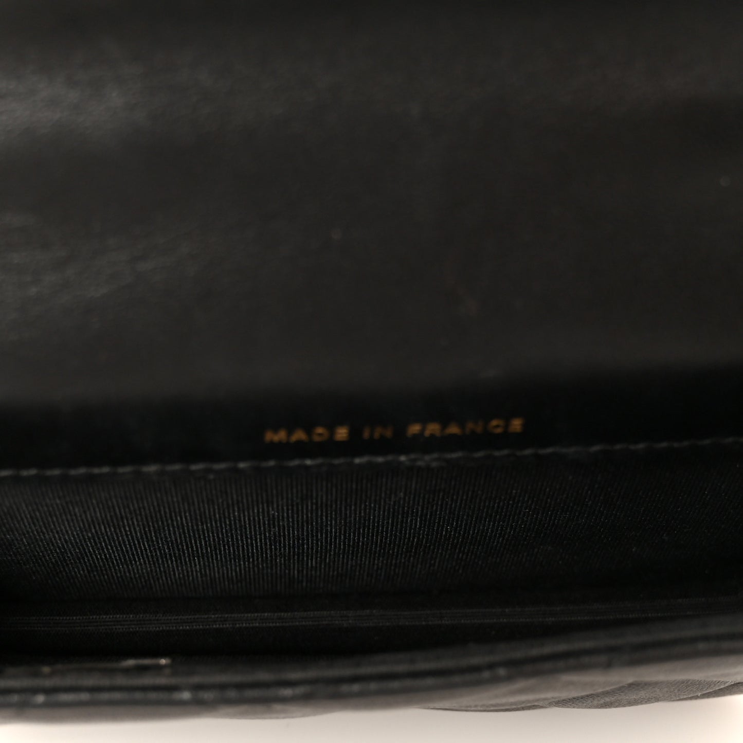 Lambskin Quilted Top Handle Flap Coin Purse With Chain Black