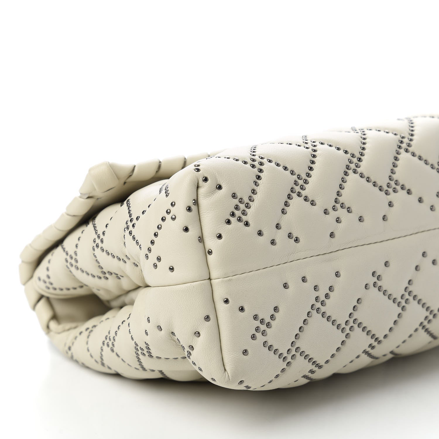 Bottega Veneta Nappa Intrecciato Microstuds Small Olimpia Shoulder Bag Plaster 6 of 10
