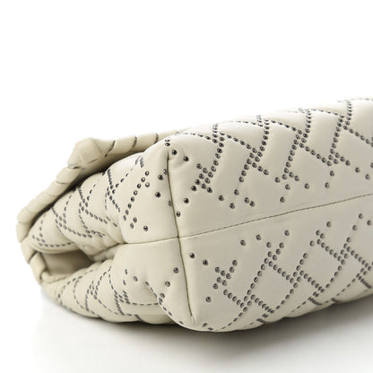 Bottega Veneta Nappa Intrecciato Microstuds Small Olimpia Shoulder Bag Plaster 6 of 10