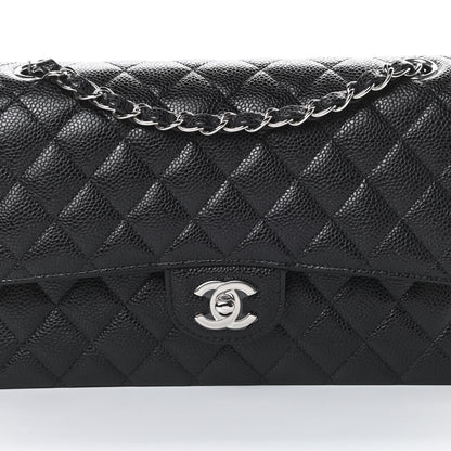 Chanel Caviar Quilted Medium Double Flap Black 8 of 10