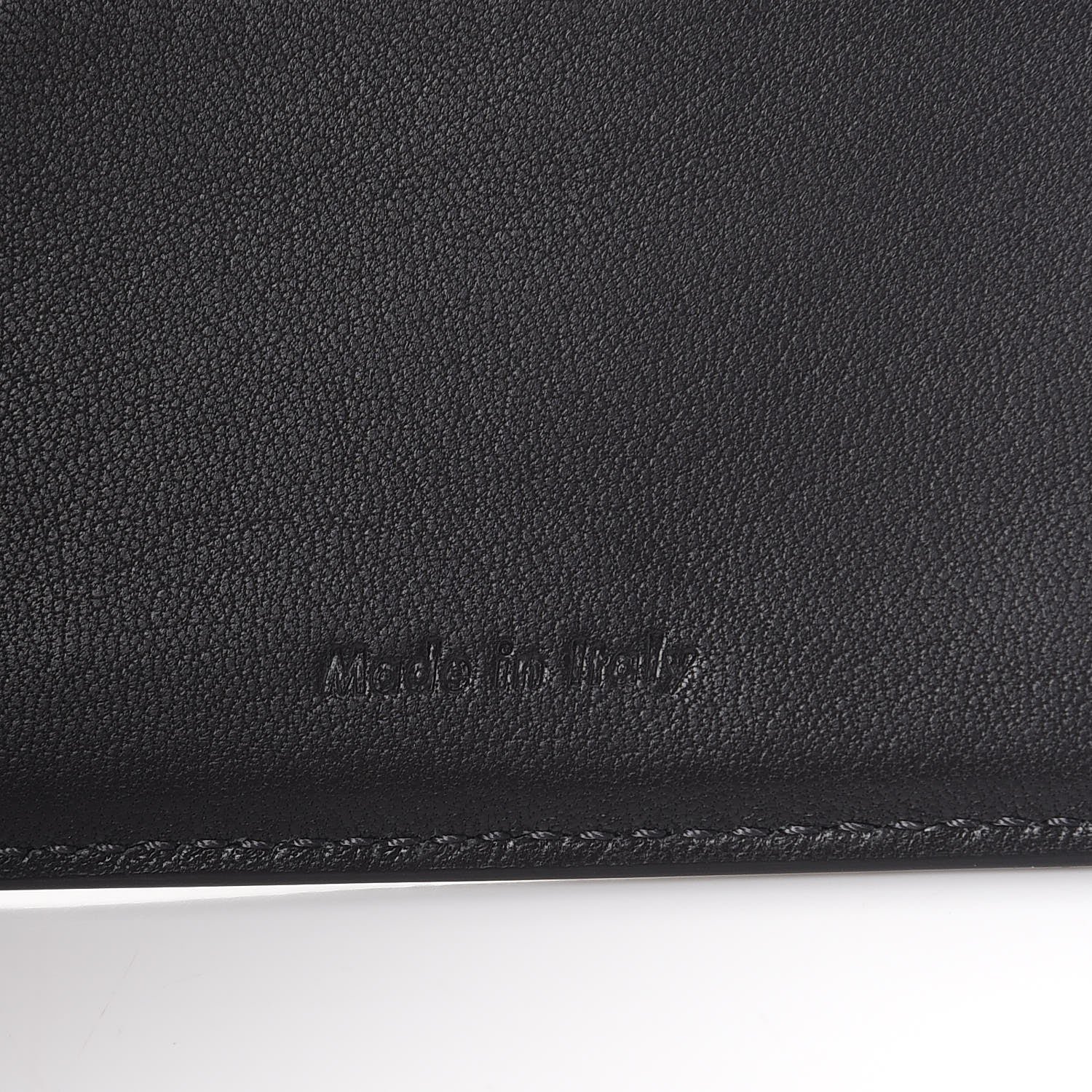 Celine Grained Calfskin Bi-Fold Wallet Black 7 of 8