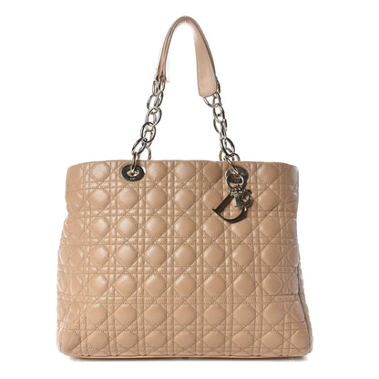 Christian Dior Lambskin Cannage Large Dior Soft Shopping Tote Beige 1 of 14