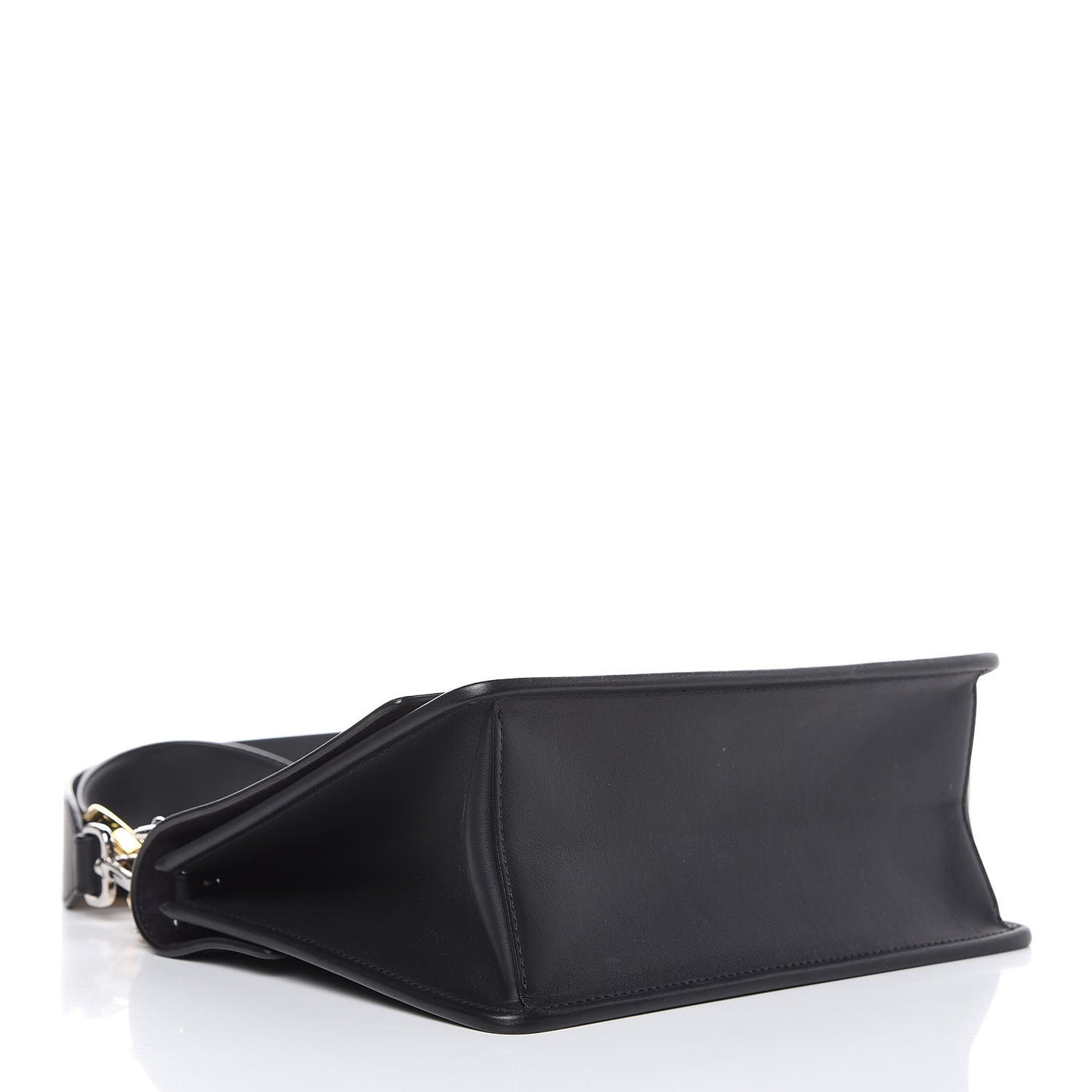 Vitello Century Velvet F is Fendi FF Kan I Shoulder Bag Black Tobacco