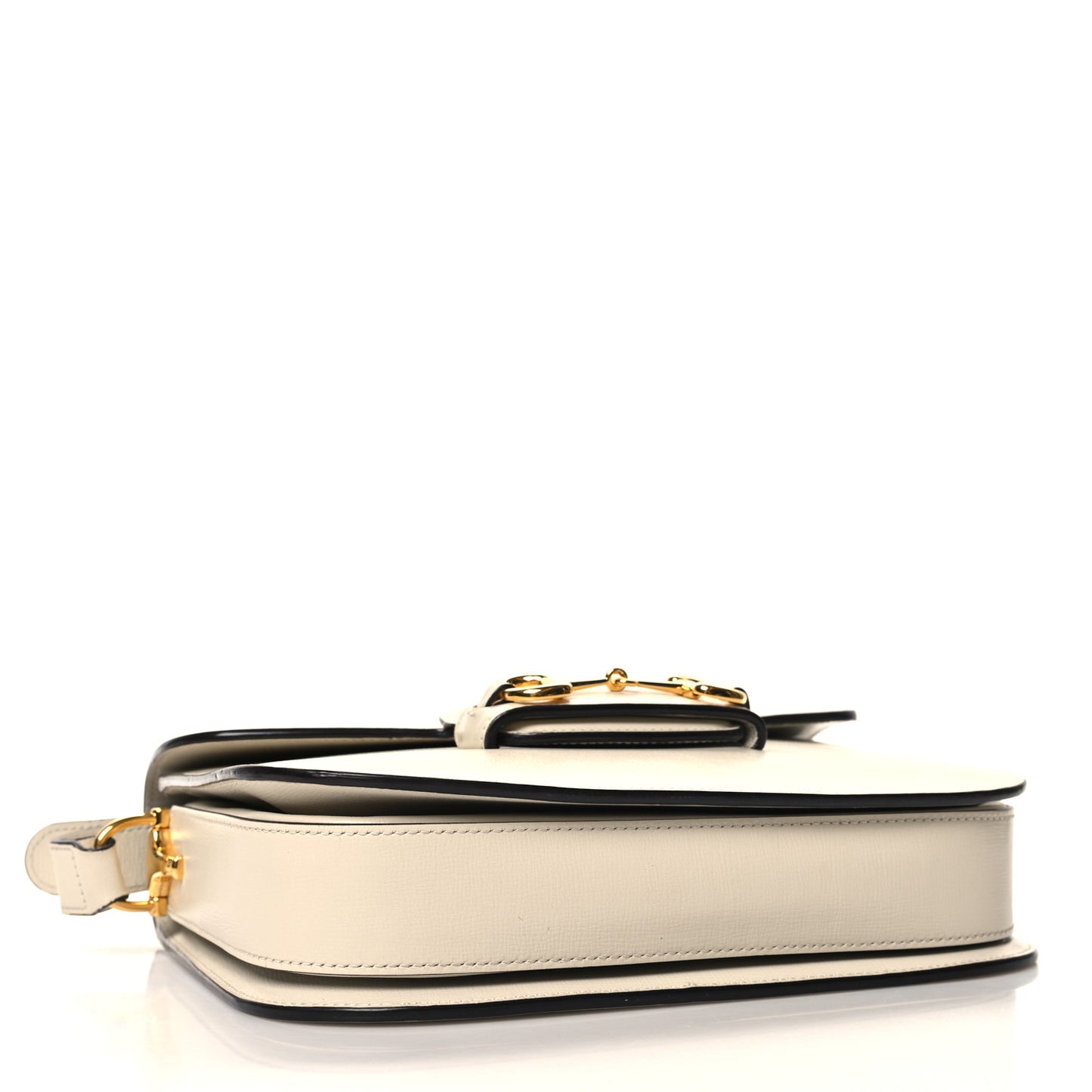 Azalea Calfskin Horsebit 1955 Shoulder Bag Mystic White