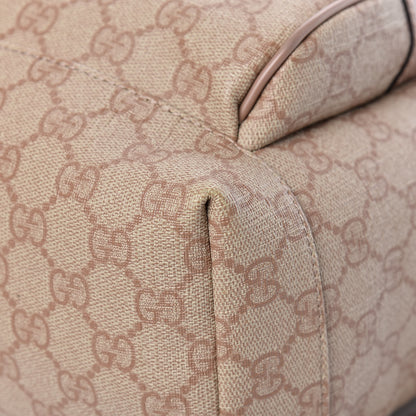 Gucci GG Supreme Monogram Medium Single Buckle Rucksack Backpack Beige 24 of 26