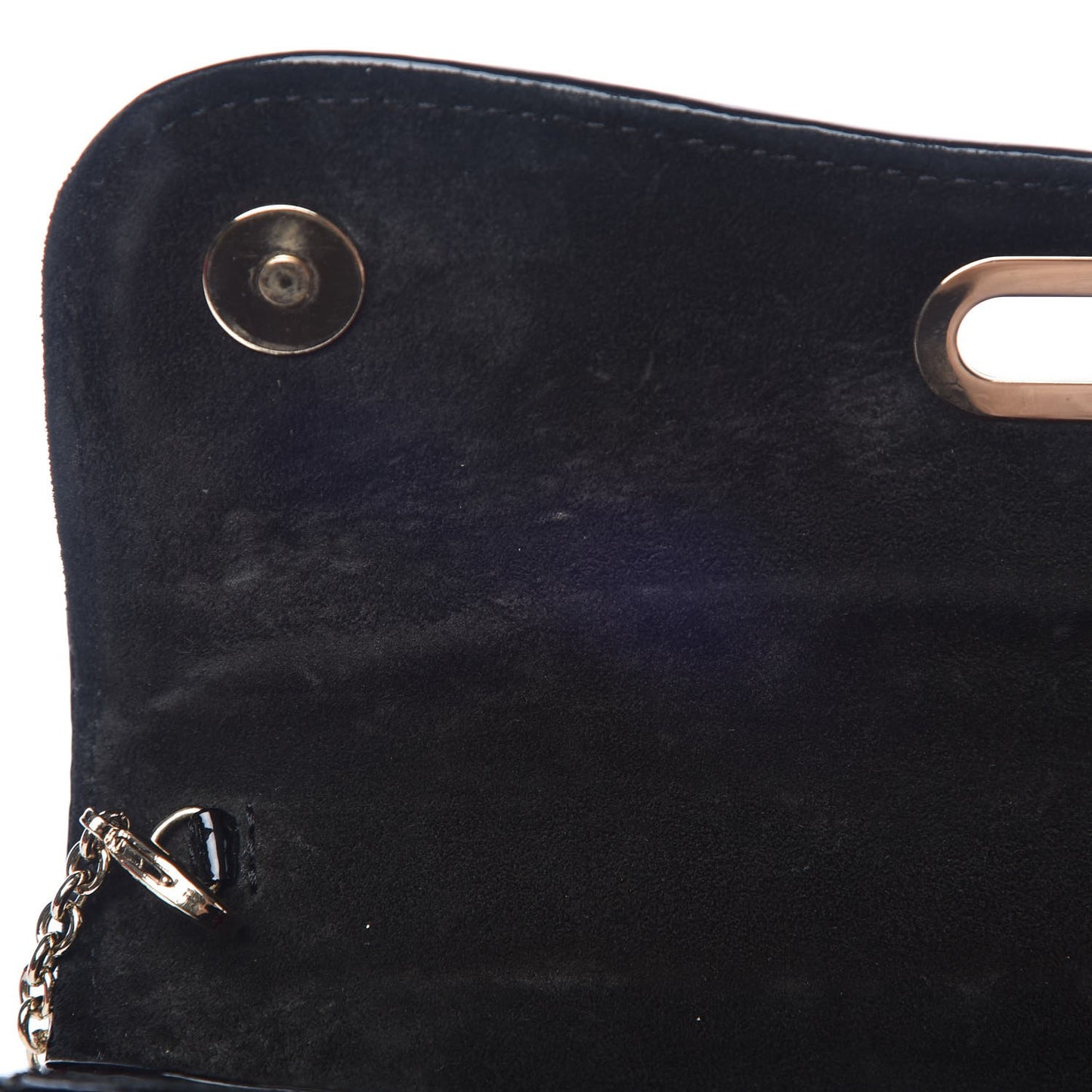 Patent Trash Riviera Clutch Black