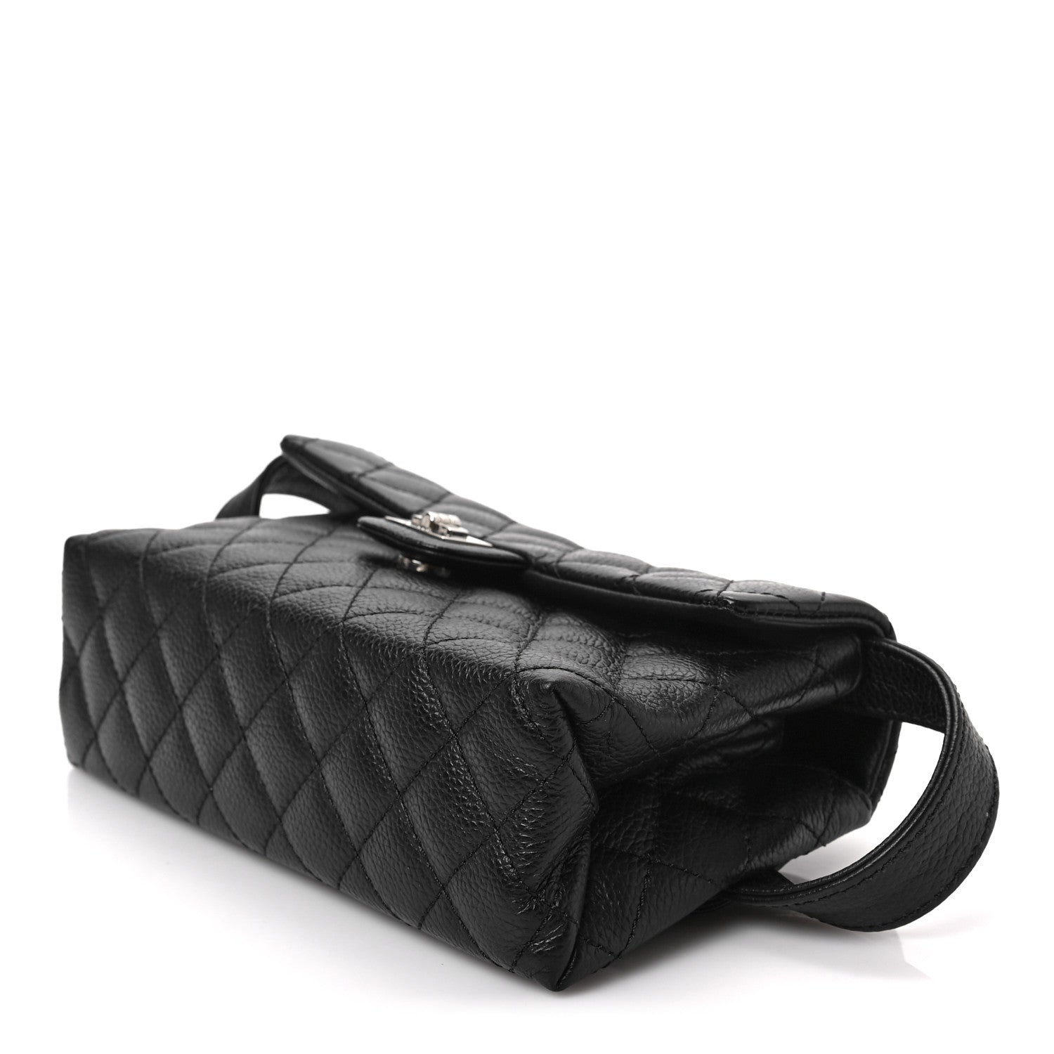 Chanel Grained Calfskin Quilted 2.55 Reissue Flap Belt Bag Clutch Black 8 of 8